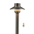 thumbnail image 1 of Gardenreet Brass Low Voltage Pathway Lights, 12V Outdoor LED Landscape Path Lights(Mini) for Walkway Driveway Garden Yard with 3W 2700K Warm White LED G4 Bulb, 1 of 7