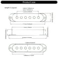 thumbnail image 3 of Professional Pickup Metal Shell Electric Guitar Pickup Lid Guitar Pickup Cover Metal Texture Instruments Accessories, 3 of 8