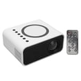 thumbnail image 2 of Mini Portable Projector Full High Definition 1080P LED Projector Home Theater Movie Projector for IOS for Android Laptop White EU Plug, 2 of 5