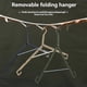 thumbnail image 3 of Clothes Drying Rack Portable Camping Coat Drying Rack Black, 3 of 5
