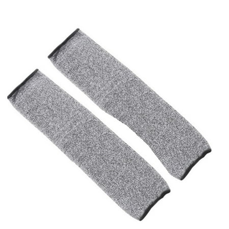 

1 Pair Level 5 Safety Sleeves Anti Cut Arm Puncture Gloves Cutting Resistant Bracers Protector Household Breathable Guard Gloves Apply To Butcher Meat Cutting Oyster Shucking Kitchen Mandoline Chef Slicing Fish Fillet