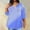 Blue, variant on Up to 65% off!Plus Size Tops For Women Summer Sexy V-Neck Blouse Casual Loose Long Sleeve Blouse Gift for Women On Sale