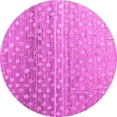 thumbnail image 1 of Ahgly Company Indoor Round Abstract Pink Modern Area Rugs, 4' Round, 1 of 4
