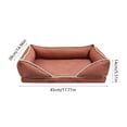 thumbnail image 3 of Dog Bed for Cats & Dogs with Reversible Removable Cover, Non-Slide Bottom & Machine Washable Pad, Suitable for Crate Floor Travel, 17.7x15x5.5in by MPOISVA, 3 of 5