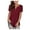 Red, variant on Auroural under $10.00 Womens Clothes Women's Plus Size Tunic Tops Solid T Shirt Floral Casual Short Sleeve Blouse