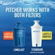 Brita Moyenne 8 Tasse Filtre à Eau Pichet avec 1 Filtre Standard, Sans BPA - Acier Inoxydable – image 2 sur 4