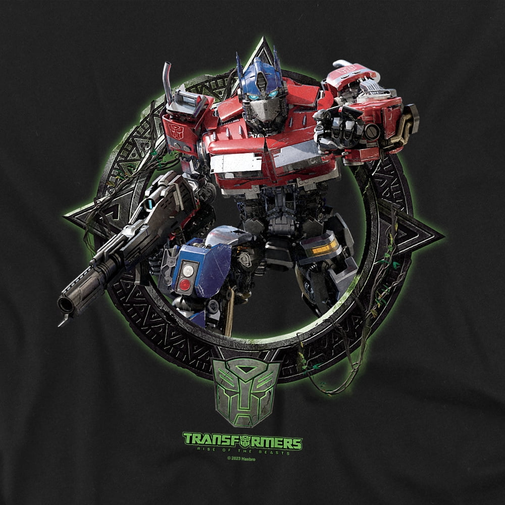 Transformers T-Shirt Optimus Prime Circle Frame Unisex Graphic Tee for Men & Women