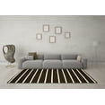 thumbnail image 3 of Ahgly Company Indoor Rectangle Abstract Brown Contemporary Area Rugs, 5' x 7', 3 of 4