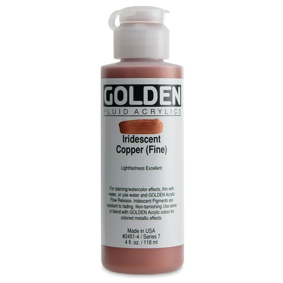 Golden Fluid Acrylics - Iridescent Copper (Fine), 4 oz