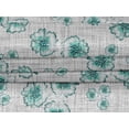 thumbnail image 5 of oneOone Velvet Turquoise Green Fabric Florals Sewing Material Print Fabric By The Yard 58 Inch Wide, 5 of 7