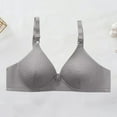 thumbnail image 2 of ManxiVoo Plus Size Wireless T Shirt Bra Full Coverage Minimizer Comfort Support for Women Adjustable Fit XL Size Silver, 2 of 7