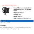 thumbnail image 2 of Rear Left Door Lock Actuator Motor - Compatible with 2013 - 2018 ES350 2014 2015 2016 2017, 2 of 2