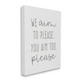 thumbnail image 3 of Stupell Aim To Please Funny Bathroom Phrase Typography Painting Gallery Wrapped Canvas Print Wall Art, 3 of 5