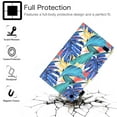 thumbnail image 3 of Case for Kindle Fire 7 inch 2019 Cover for Kindle Fire 7 7th/5th Gen 2017/2015, Allytech Shockproof PU Leather Folding Stand Cover with Pencil Holder Card Slots for Fire 7 9th Gen 2019, Palm Leaves, 3 of 6