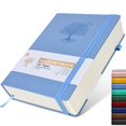 thumbnail image 1 of Cuaderno de Diario con Hojas Rayadas Ansopu 365 Páginas A4 Cuero Azul, 1 of 6