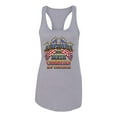thumbnail image 2 of Wild Bobby, American By Birth Christian By Choice USA Flag Inspirational/Christian Ladies Racerback Tank Top, Heather Grey, Small, 2 of 3