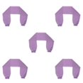 thumbnail image 3 of Youkk Boléro en Chiffon à Manches Longues pour Femmes Élégant Violet 5Set, 3 of 6