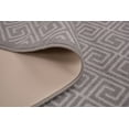 thumbnail image 5 of Ancient Greek Style Meander Base Design Grey Color Rug Runner Printed Slip Resistant Rubber Back Latex Runner Rug (Grey, 1'11" x 7'), 5 of 8