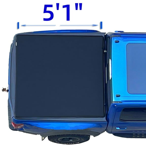 Mamoru Soft Roll Up 5'1" Truck Bed Cover Compatible for 2004-2012 Chevrolet Colorado/ GMC Canyon Vinyl Tonneau Cover | Fleetside