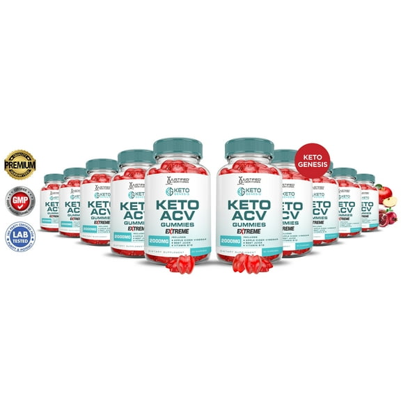 (10 Pack) Keto Genesis Extreme ACV Gummies 2000mg Dietary Supplement 600 Gummys