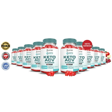 (10 Pack) Keto Genesis Extreme ACV Gummies 2000mg Dietary Supplement 600 Gummys