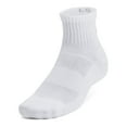 thumbnail image 3 of Under Armour 6-Pack Training Cotton Quarter Socks Color: Black Size: MEDIUM, 3 of 4