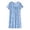 A-Light Blue738, variant on Womens Floral Cotton Dress Loose Short Sleeve Round Neck Shift Dress Breathable Casual Daily Dresses