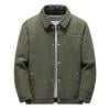 OHMZYZO Men's Sherpa Lined Corduroy Jacket Casual Thickened Winter Warm Fleece Jacket Coat