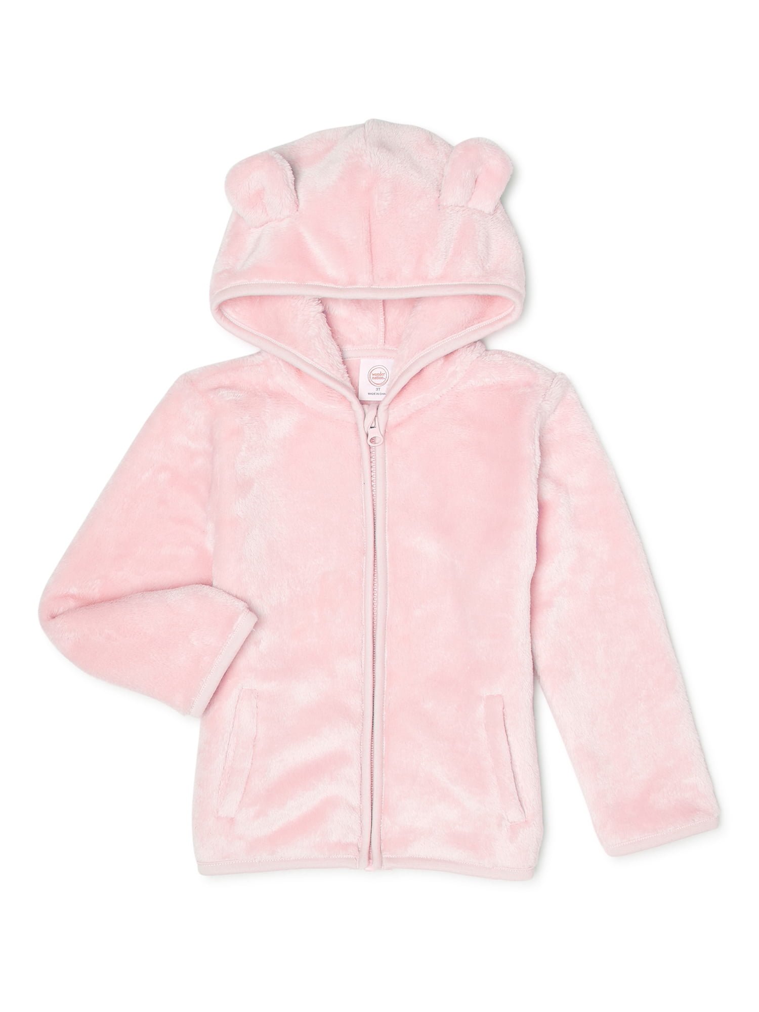 YISUMEI Big Girls Coats Thicker Wool Hooded Pink XS 