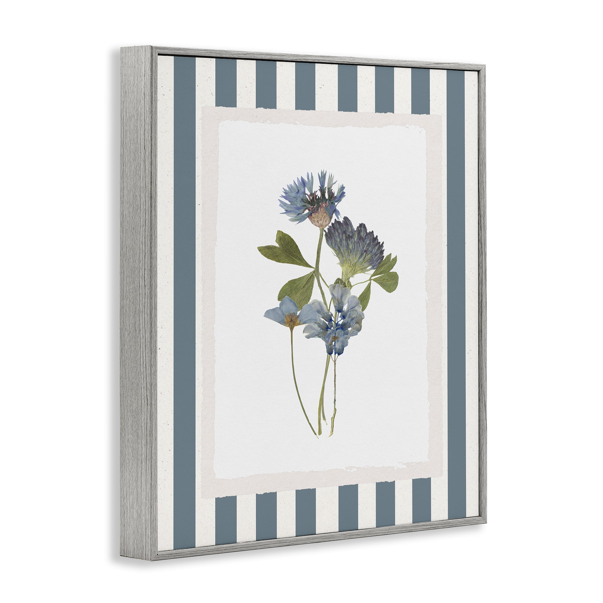 Stupell Industries Summer Memories Flowers Gray Framed Giclee Art, design by Val Rhodes