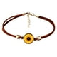 thumbnail image 1 of Abanico de pulsera de cuero pulsera de la mujer girasol pulsera retro girasol flores pulsera para las mujeres niñas, 1 of 5