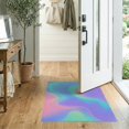 thumbnail image 2 of ODIKA 2'x3' Pastel Rainbow Waves of Serenity Design Washable Throw Rug Seamless Flow and Gradient for Modern Decor Non-Slip, Low Profile, Flatwoven, Easy Care for Hallway, Study Room, 2 of 7