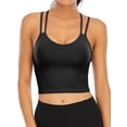 thumbnail image 4 of FUTATA Women's Cross Strap Sports Bra, Fitness Workout Sports Running Bra Yoga Bra, Sexy Tubeless Strapless Camisole With Detachable Cups, 4 of 7