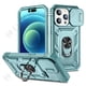 thumbnail image 1 of Funda de diseño para iPhone 14, 13, 12, 11 Pro, XS, Max, 8, 7 Plus, 360, protector de cuerpo completo, soporte de cámara deslizante, anillo de protección Fivean unisex, 1 of 2