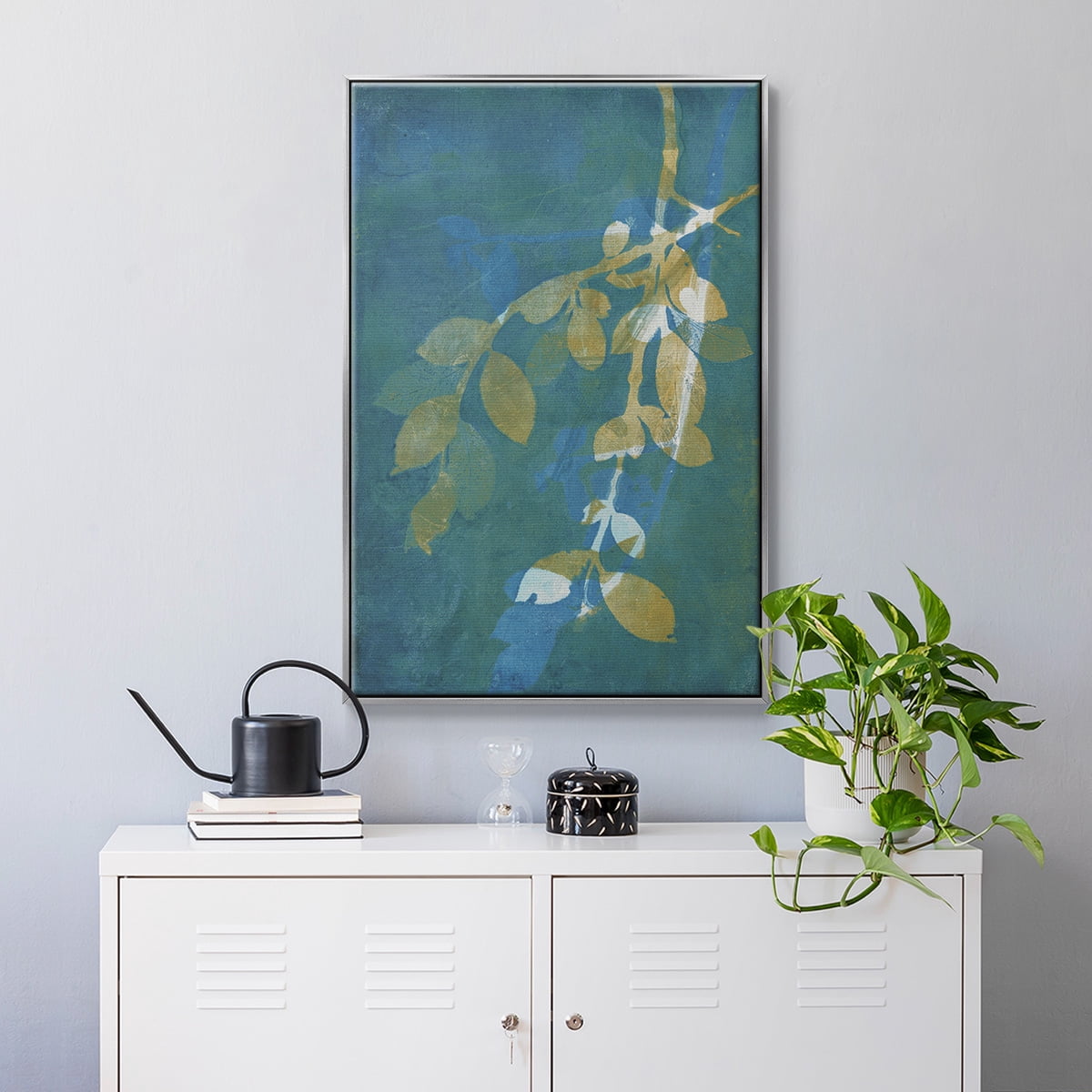 Branching Out XX Framed Premium Gallery Wrapped Canvas - Ready to Hang - 27 x 41 - Silver Floating Frame