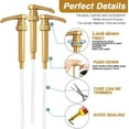 thumbnail image 4 of 10 Pcs Gold Coffee Syrup Pumps, Compatible with 25.4 Oz/750Ml Bottles, Great for Home & Coffee Bar Drinking Mixes, Tea, Beverage, Cocktails, 4 of 19
