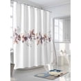 thumbnail image 3 of Shower Curtains Flowers Butterfly Bath Curtain Watercolor Style Waterproof Bathroom Shower Curtain Set with Hooks Decoration 72 x 84 Inches, 3 of 7