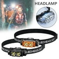 thumbnail image 2 of Mini 3 Modes Head Flashlight Outdoor Waterproof Dual Camping, 2 of 9