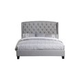 thumbnail image 1 of Best Master Furniture Yvette Upholstered Tufted with Wingback Platform Bed King, Grey, 1 of 2