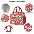 thumbnail image 4 of Womens Red Christmas Decoration Pattern Lunch Box for Work,Insulated Lunch Bag for Women,Loncheras Para Mujer,Leakproof Adult Lunch Bag for Work,Beach,Travel,Picnic,Camping, 4 of 7