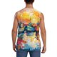 thumbnail image 4 of Balery Colorful Fishing Boats Camisetas sin mangas para hombre, absorbe la humedad y protege contra el mal olor.-Medium, 4 of 7