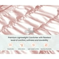 thumbnail image 3 of King Comforter Multi Ruffle Blush 300 GSM Plush Siliconized Microfiber Fill Duvet Insert With 1000 Thread Count Egyptian Cotton Shell Fluffy with Piping & Pillowcases, 3 of 8