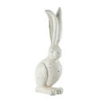 thumbnail image 2 of A&B Home Medium Rabbit Figurine - White, 2 of 4