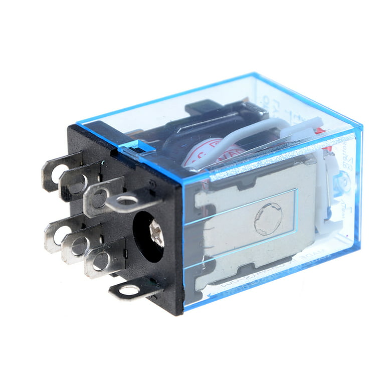 5Pcs 12V 24V DC 110V 220V AC Coil Power Relay LY2NJ DPDT 8 Pin HH62P  JQX-13F with Socket Base 