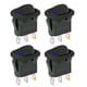 thumbnail image 2 of 4pcs Interruptor Balancín Iluminado DC 12V 20A para Automóvil () Azul, 2 of 4