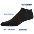thumbnail image 3 of Gildan Men's Flat Knit No Show Socks, Black/Merlot, Shoe Size: 6-12, 3 of 6