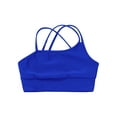 thumbnail image 4 of Zaldita Kids Girls Gymnastics/Ballet/Dance/Swim Outfits Sports Bra Crop Tops and Booty Shorts Active Royal Blue 14, 4 of 7