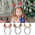 thumbnail image 6 of Christmas Gift Headbands, Brown Reindeer Antler Head Bopper, Head Topper for Christmas Parties Favors Supplies,Holiday Headbands Accessory, 6 of 6