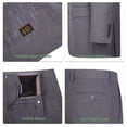 thumbnail image 4 of P&L Men's Slim Fit Suit 2 Piece Business Wedding Prom Tux Blazer & Pants, 4 of 5