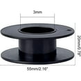thumbnail image 7 of 24pcs Plastic Bobbin Empty Spools Black Thread Wire Spools Bobbins for Embroidery Brother Sewing Cord Thread Wire Rope Chain, 7 of 7